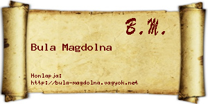 Bula Magdolna névjegykártya